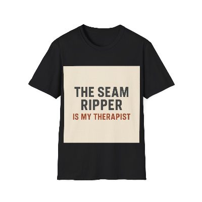 The Seam Ripper Is My Therapist — Black view